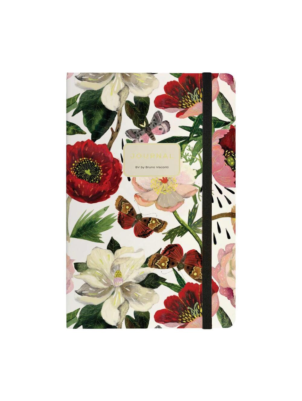 Hardcover Journal A5 - Peonies 100 page Notebook